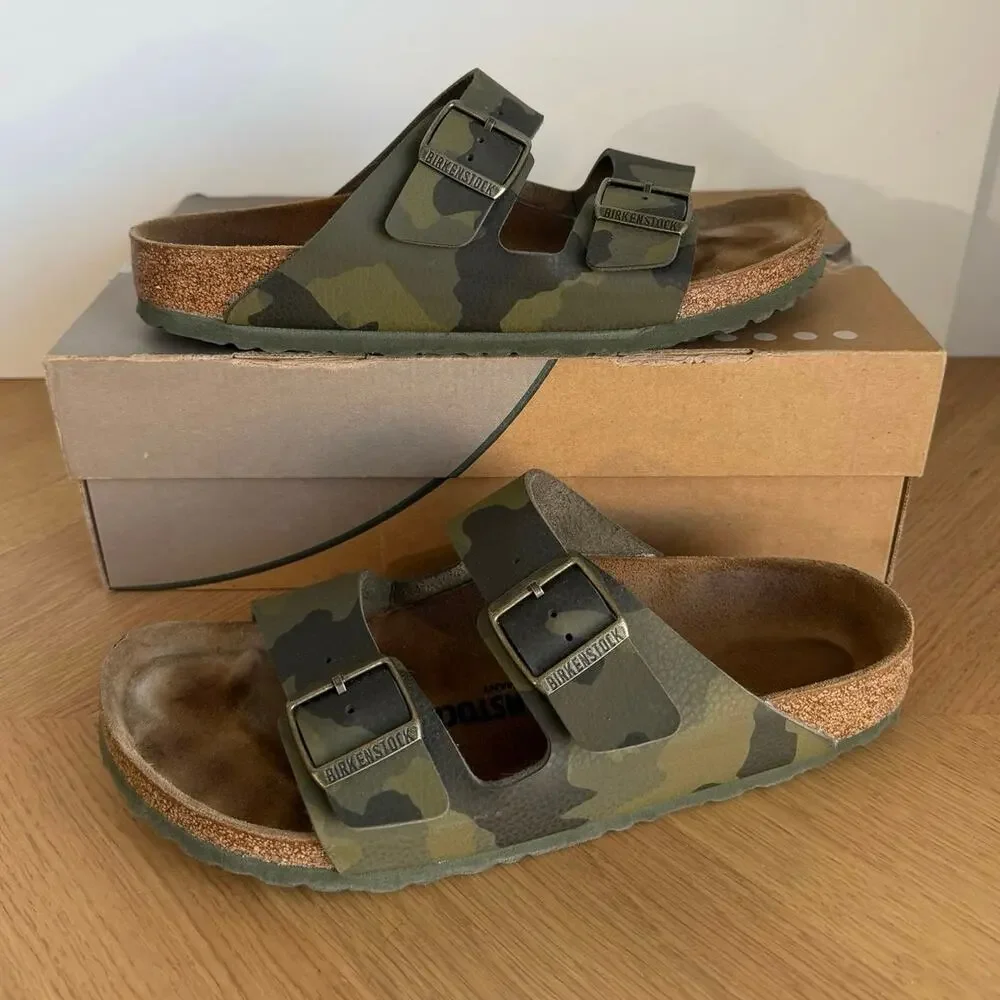 Birkenstock Arizona ‘Green Camo’ Unisex Sandals - SZ M 9-W 11!